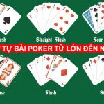 Thứ tự các bài trong Poker